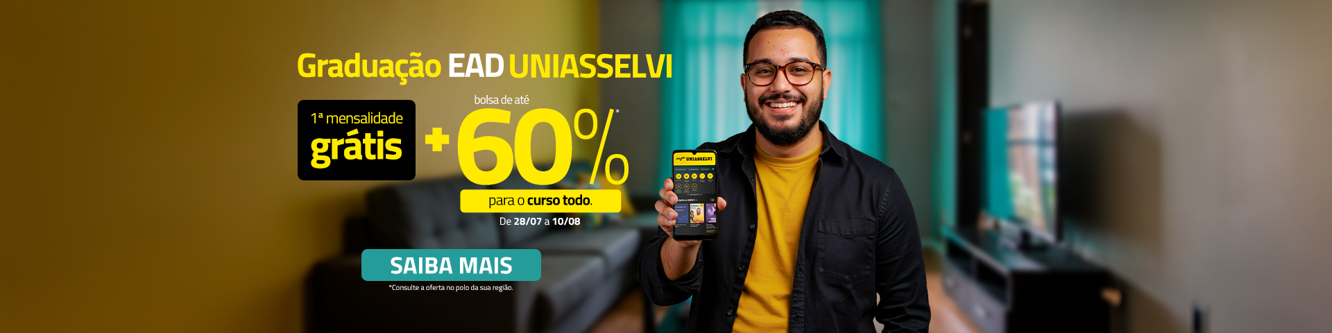 OFERTA GRADUAÇÃO EAD - 28/07 a 10/08