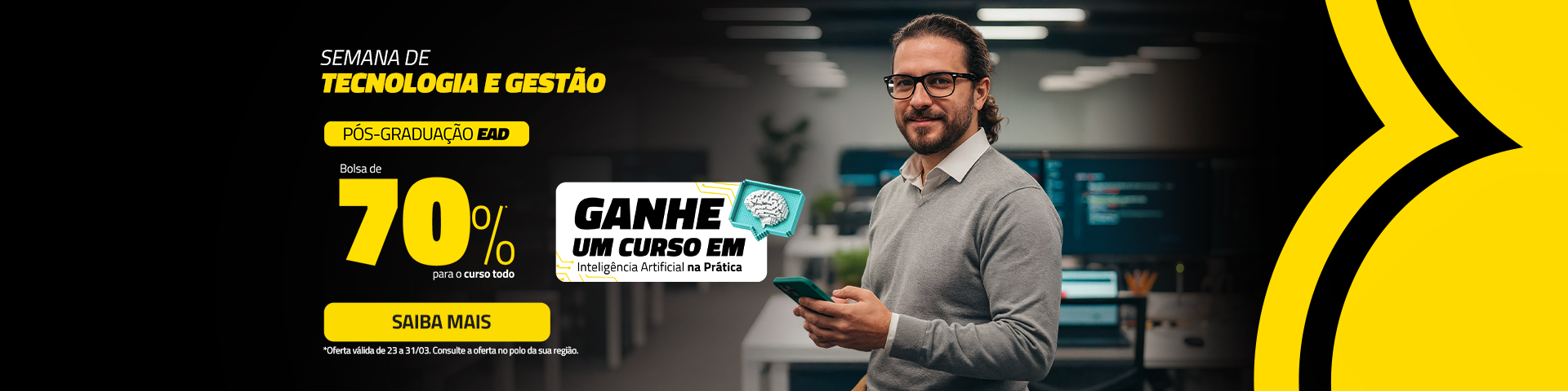 HOME – Pós > 70% Semana Gestão e Tecnologia 